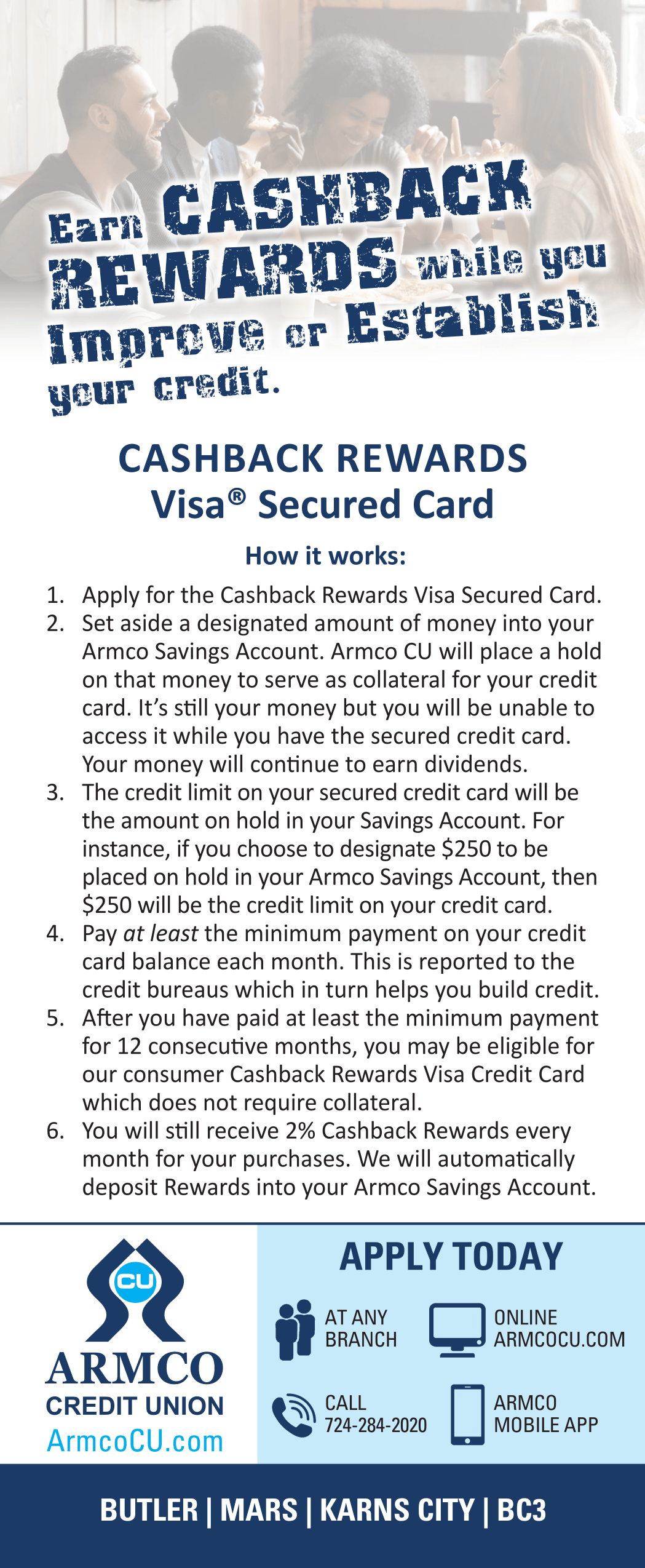 Secured Visa Rack Card p1